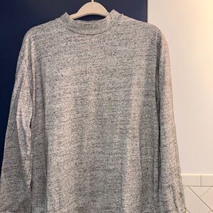 Express grey mock neck sweater